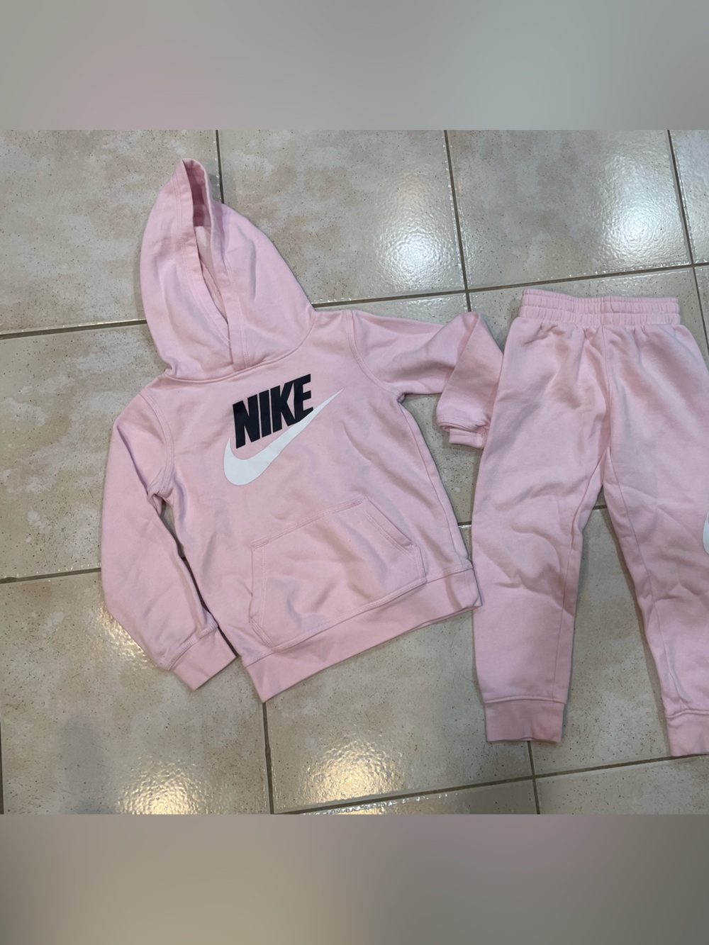Nike Kids Pink Hoodie & Jogger Set - Light Pink